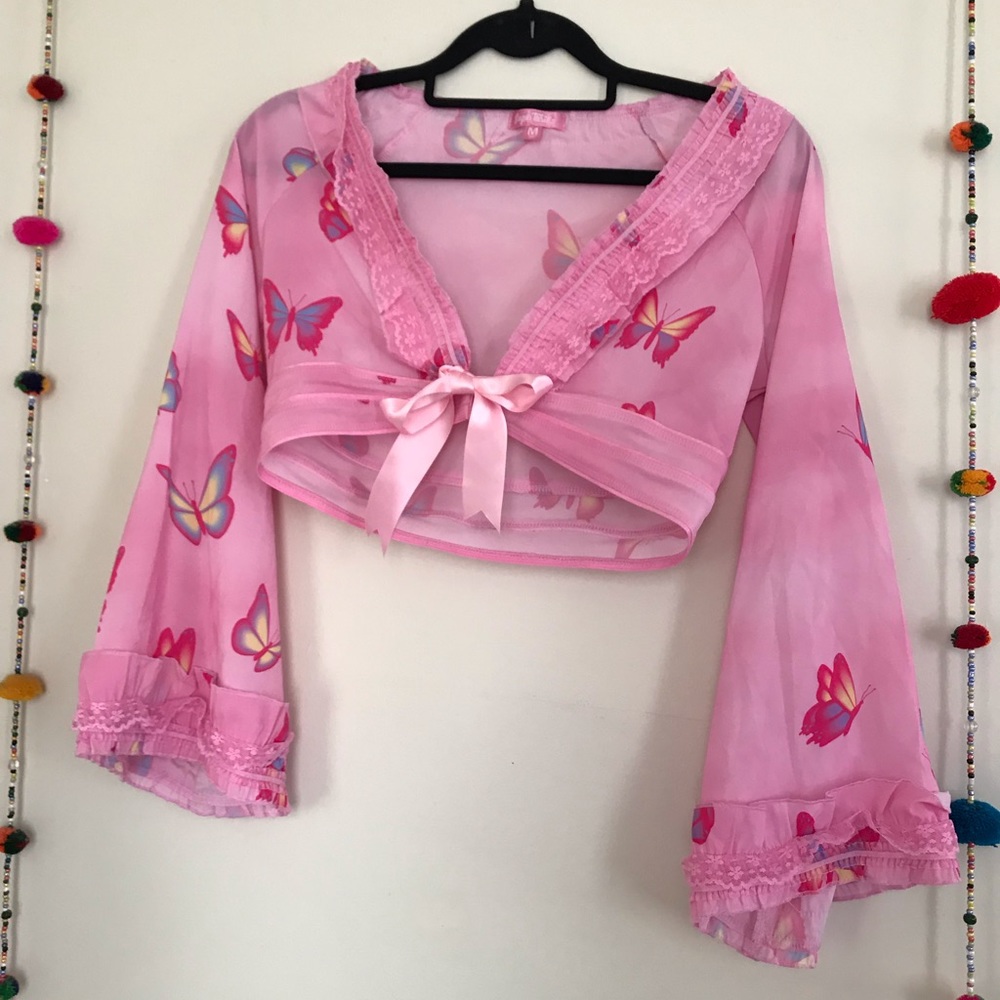 NEW Butterfly Bell Sleeve Top